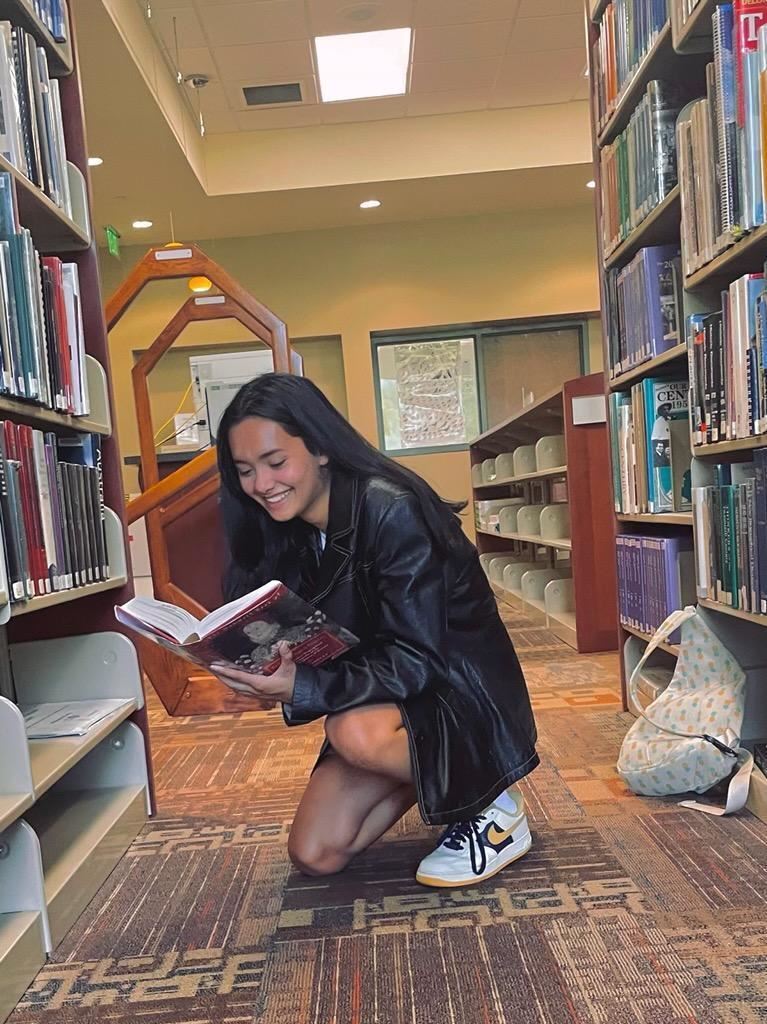 Girl reading a book